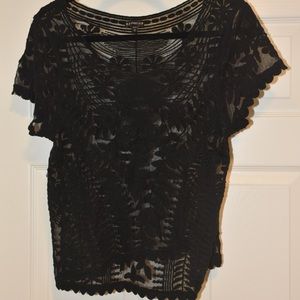 Black lace top